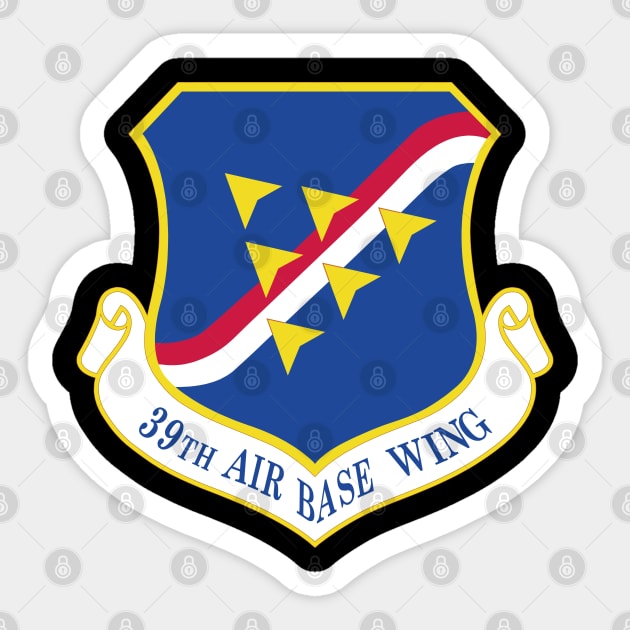 USAF - 39th Air Base Wing wo Txt Sticker by twix123844